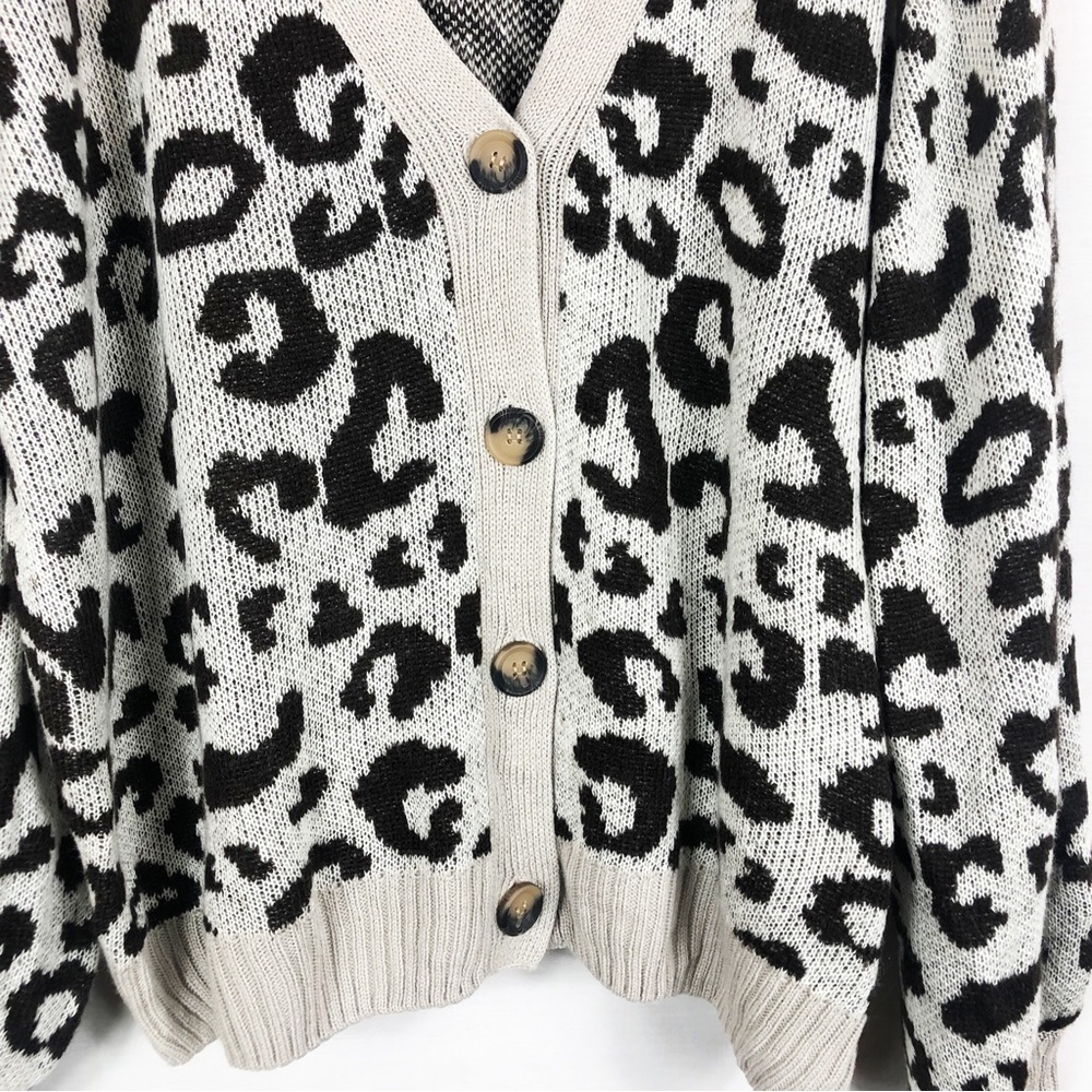 Eloquii Leopard Print Button Front Cardigan | Bro… - image 5
